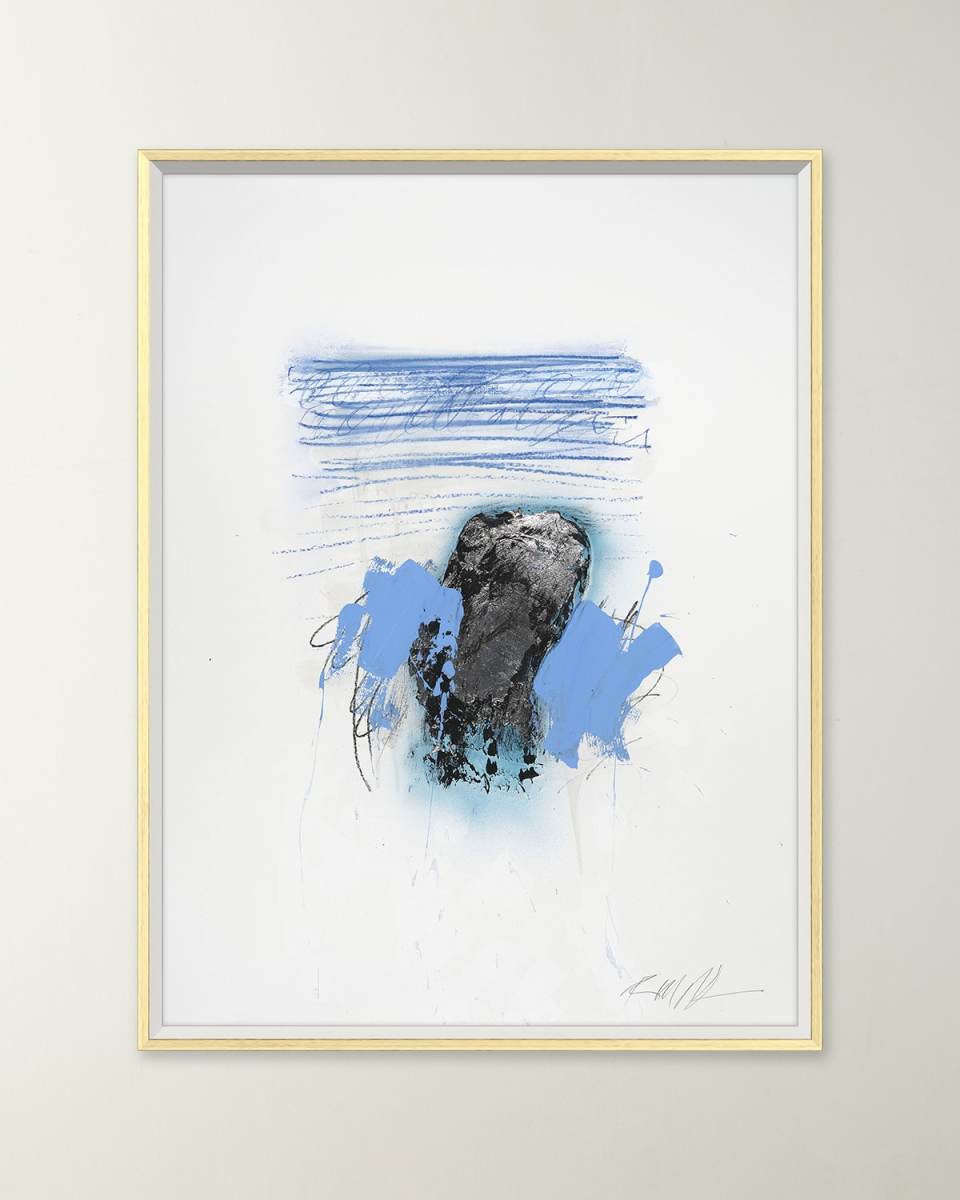 "Blue Lines 1" Giclee on Fine Art Paper by Robert Robinson